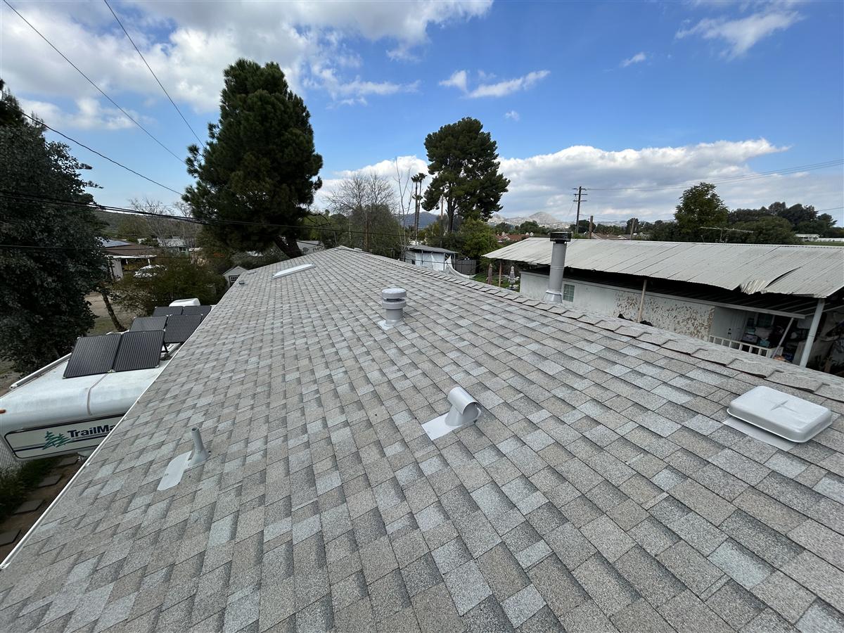 Shingle roof installation