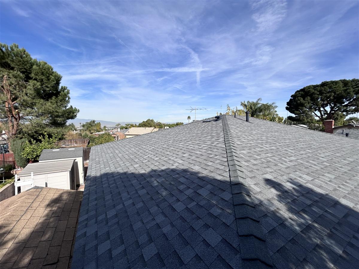 Shingle roof completed in Corona, CA